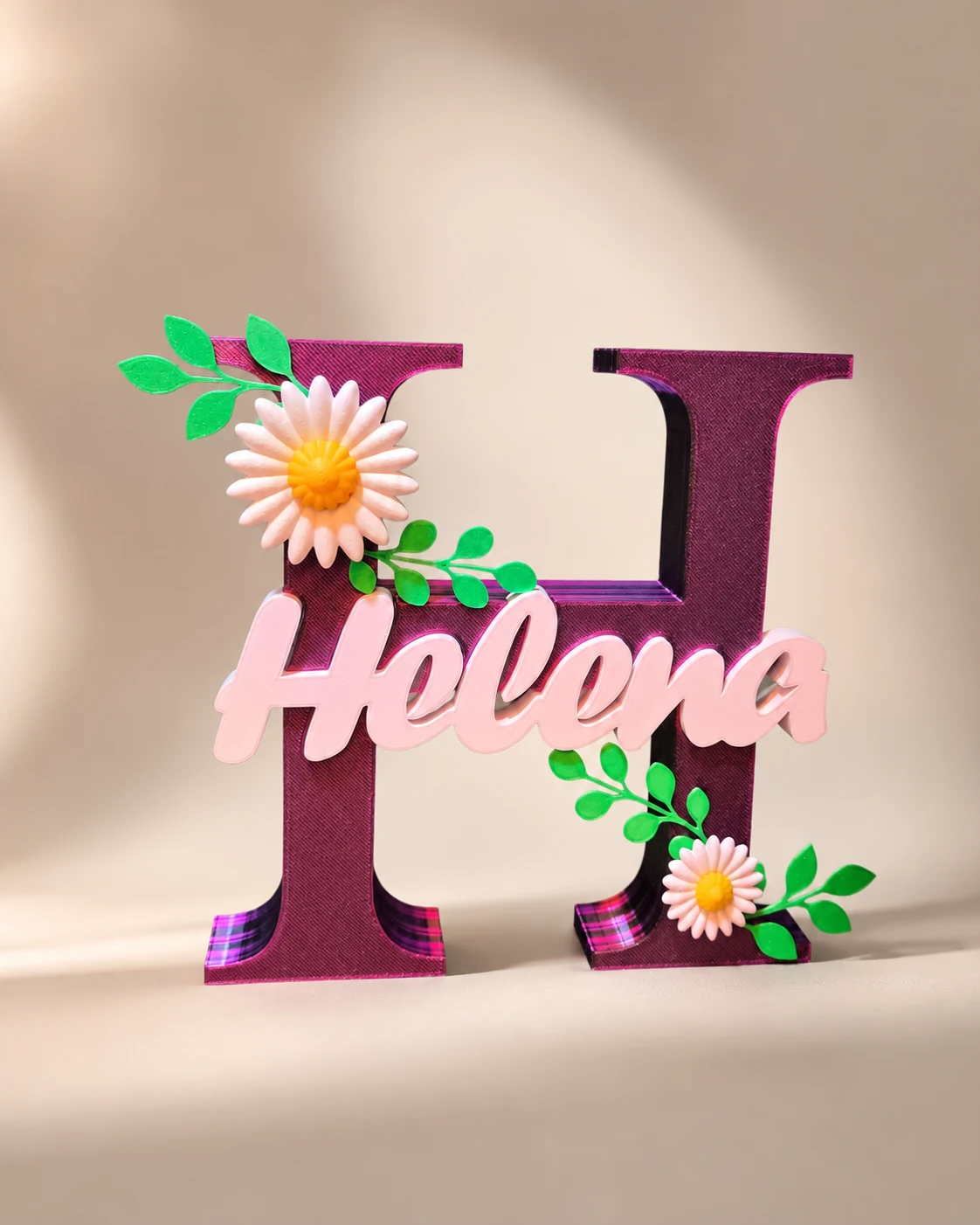 Peça decorativa personalizada Helena